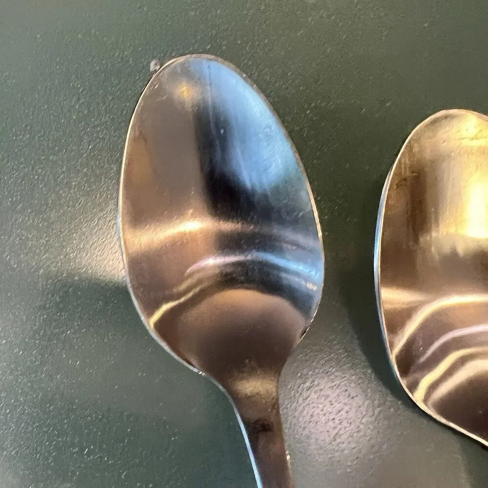 4 spoons small Oneida Aptitude 90-212 Stainless Flatware Dinner silverware